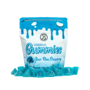 Baked Bags Gummies Sour Blue Raspberry