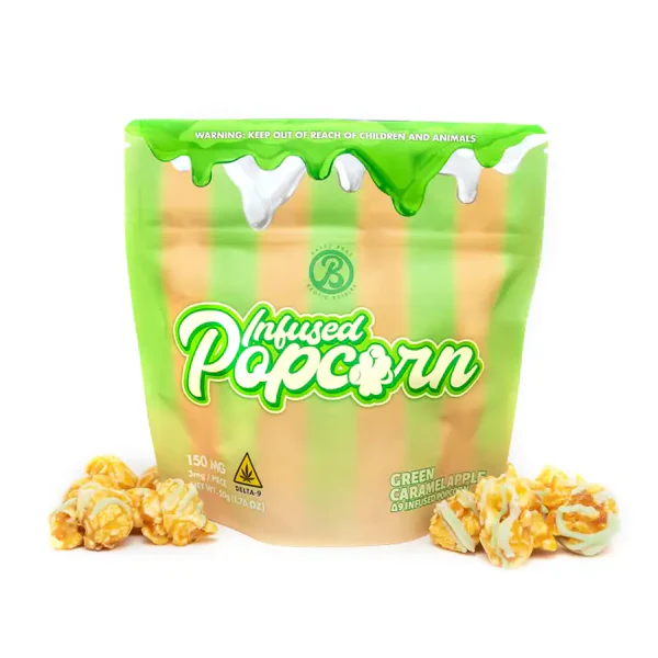 Infused Popcorn Green Caramel Apple